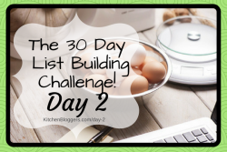 Day 2 - 30 Day List Building Challenge