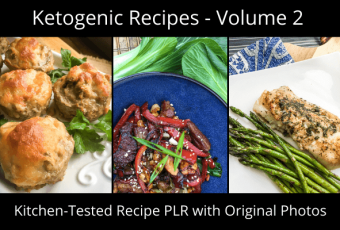 Ketogenic Recipes Volume 2 PLR recipes with images