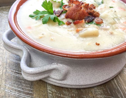 New England Clam Chowder PLR Recipe with Photos 