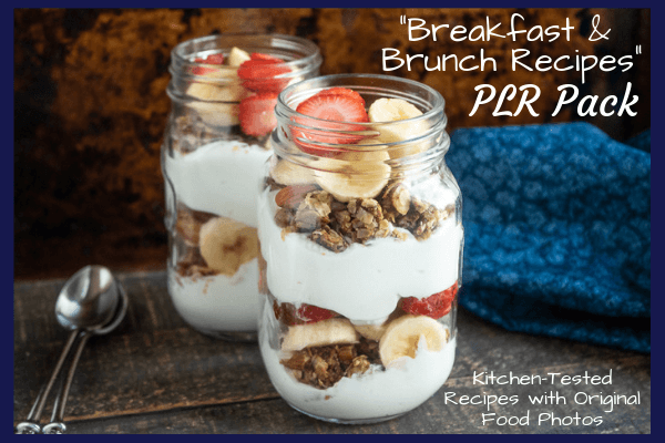 Breakfast and Brunch Recipes PLR Pack with Photos