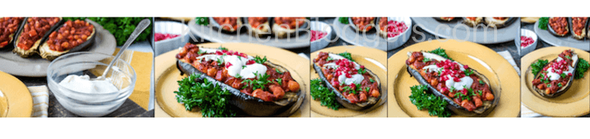 Stuffed Eggplant Healthy Holiday Recipe PLR with Photos