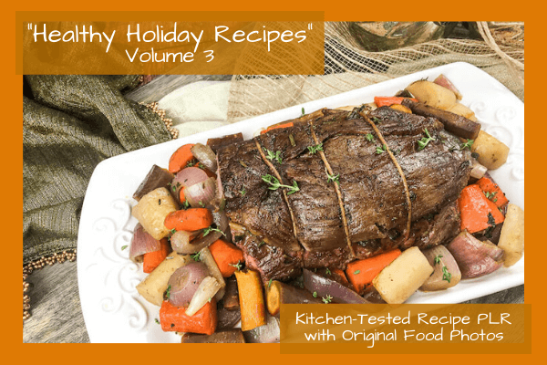 Healthy Holiday Recipes volume 3 recipe PLR