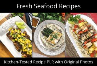 Fresh Seafood Recipe PLR with Photos