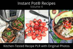 Instant Pot Recipe PLR with Photos volume 4