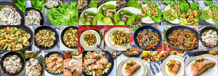 Healthy 30 Minute Recipes v3 sample images PLR recipes