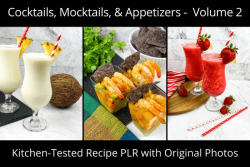 Cocktail and Appetizer PLR Recipes with Photos