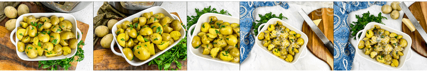 Buttered Parsley Potatoes Recipe PLR with Photos