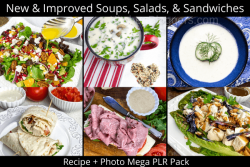 New & Improved Soups, Salads, & Sandwiches Mega PLR Pack