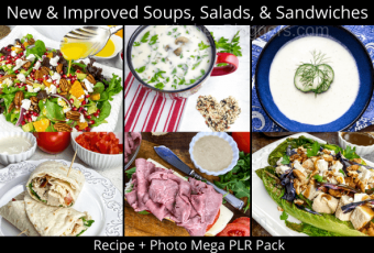 New & Improved Soups, Salads, & Sandwiches Mega PLR Pack