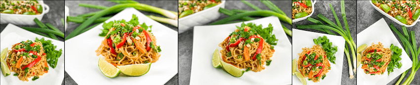Vegetable Pad Thai Recipe PLR with Photos