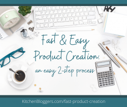 fast product creation tips - 2-step process
