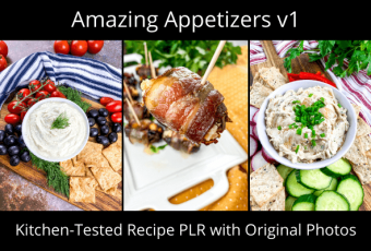 Amazing Appetizer Recipe + Photo PLR Package