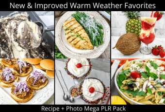 New & Improved Warm Weather Favorites Mega PLR Recipe Pack